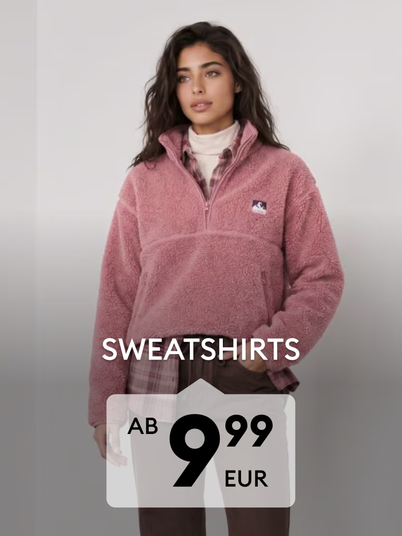 Damen-Sweatshirts für lässige Freizeitoutfits mit warmem, bequemem Design ab 9,99 Euro