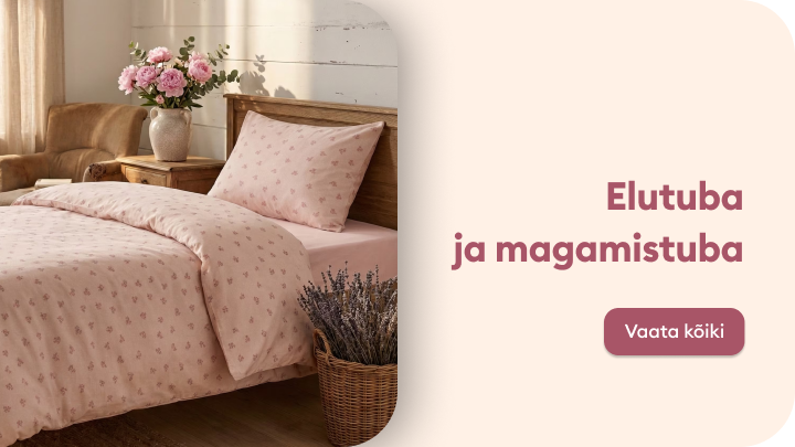 Elutoa ja magamistoa sisustustekstiilide tutvustus, kutsudes kasutajat avastama valikut kodu mugavuse ja hubasuse loomiseks.