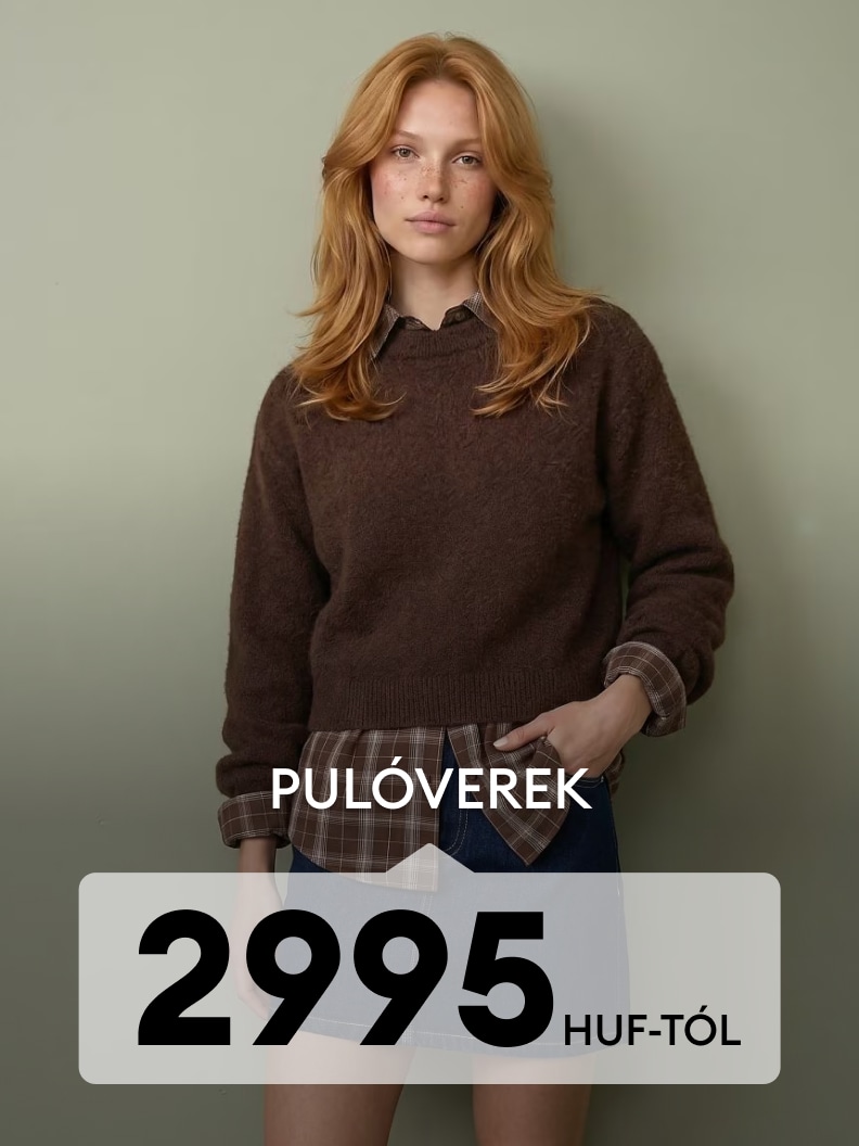 Női pulóver réteges öltözékkel, hétköznapi őszi viselet inspirációhoz és ruhavásárláshoz