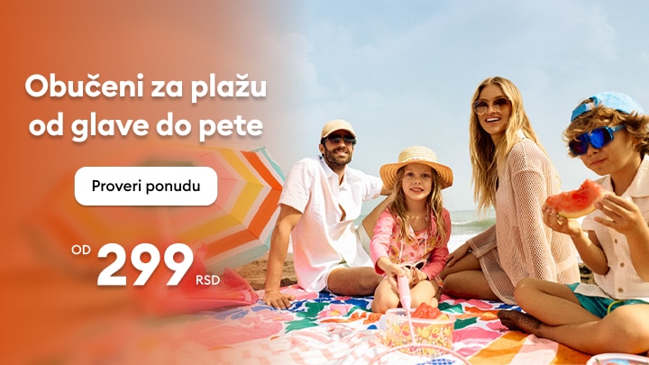Porodična ponuda odeće i dodataka za plažu za letnji odmor i boravak na moru po povoljnoj ceni