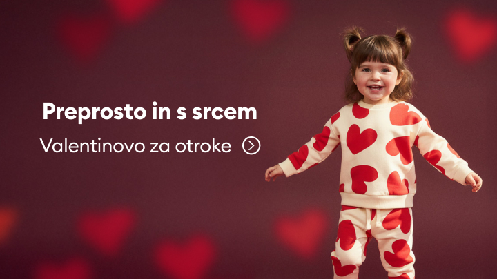 Preprosta in srčna promocija ob Valentinovem za otroke. Tekst vabi k odkrivanju ponudb in praznovanju dneva zaljubljencev na poseben način za najmlajše.