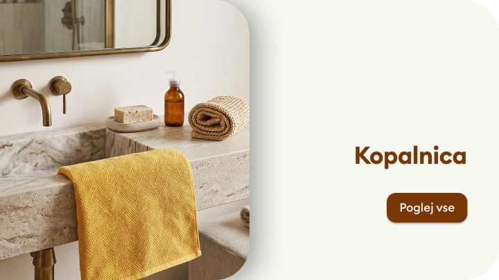 Ponudba kopalniških dodatkov in tekstila za ureditev funkcionalne in prijetne kopalnice