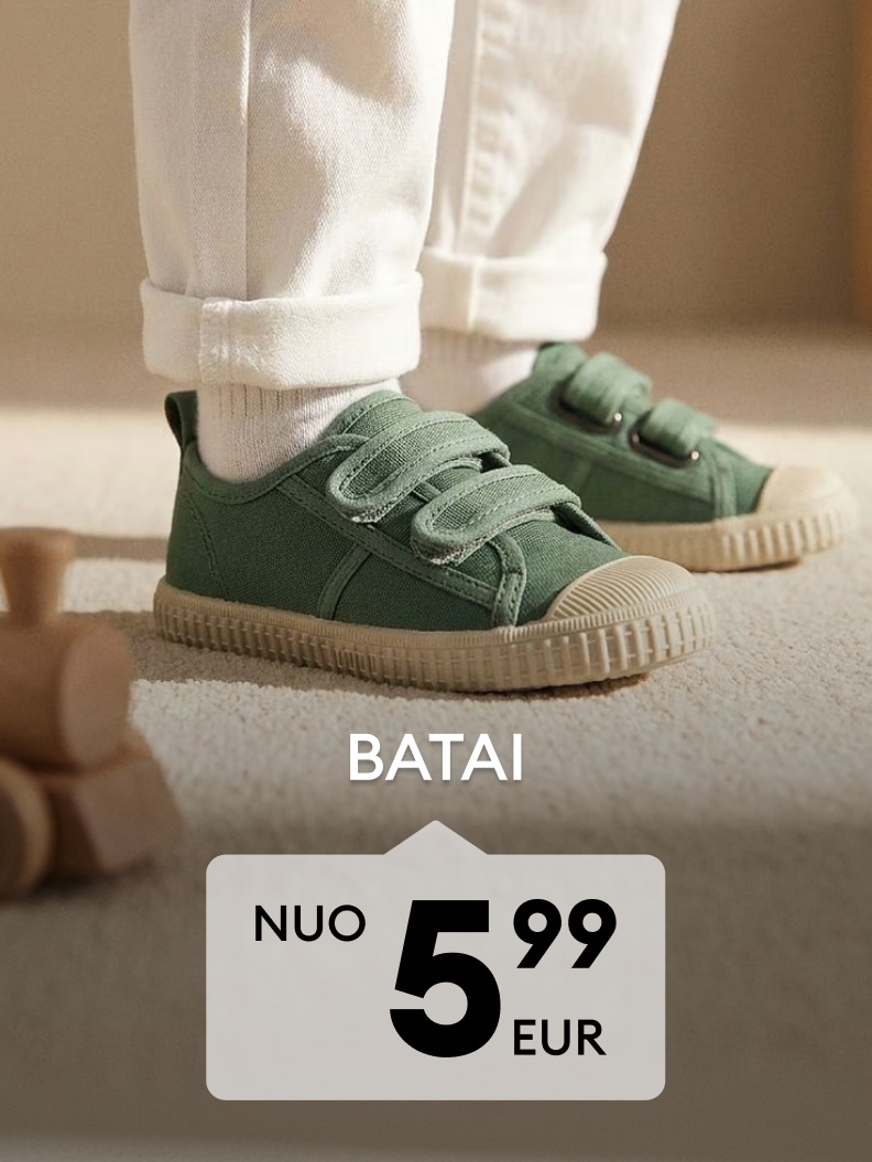 Vaikiški batai kasdieniam dėvėjimui nuo 5,99 EUR