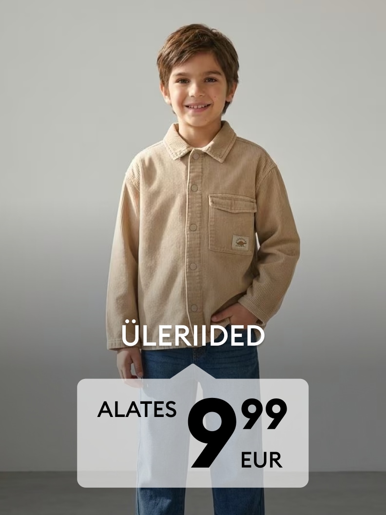 Poiste üleriiete kampaania alates 9,99 eurost featuring laste jakk igapäevaseks kandmiseks