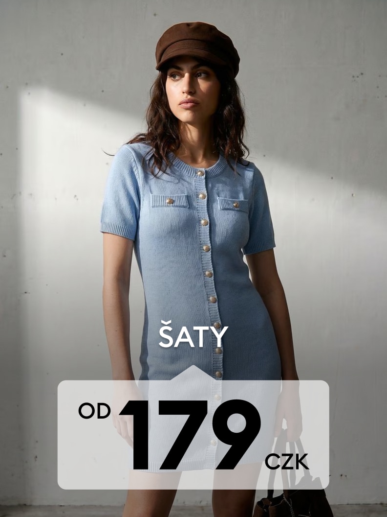 Propagace dámských šatů s krátkým rukávem za cenu od 179 CZK