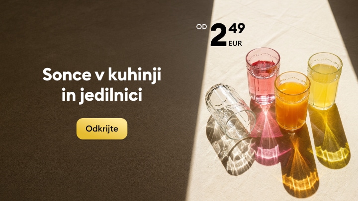 Kozarci za kuhinjo in jedilnico po ugodni ceni za popestritev vsakodnevne postrežbe pijač.
