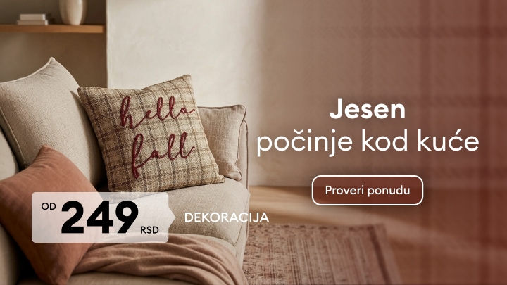 Jesenja dekoracija za dom po promotivnoj ceni, uz udoban i topao ambijent dnevne sobe
