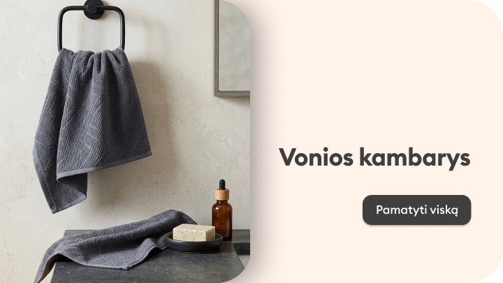 Skatina peržiūrėti vonios kambario aksesuarų ir tvarkymo sprendimų asortimentą kasdieniam naudojimui.