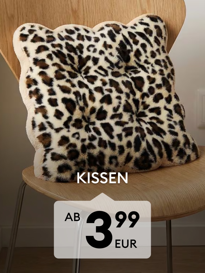Weiches Zierkissen mit Leopardenmuster für Wohn- und Schlafzimmerdekoration￼