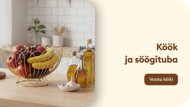 Köögi ja söögitoa nõude ning serveerimisvahendite kollektsiooni tutvustus, mis kutsub kasutajat avastama tootevalikut ja looma hubast kodust söögikeskkonda.