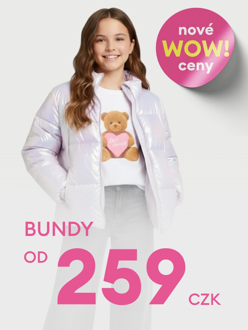 Bundy nyní za nové WOW ceny od 259 Kč. Skvělá nabídka moderního oblečení za výhodné ceny. Nezmeškejte příležitost obnovit svůj šatník levně a stylově.