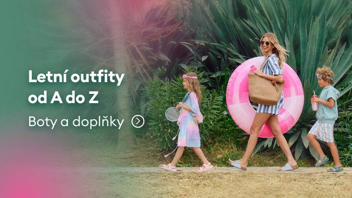 Inspirace na letní outfity, boty a doplňky pro ženy i děti na dovolenou a volný čas