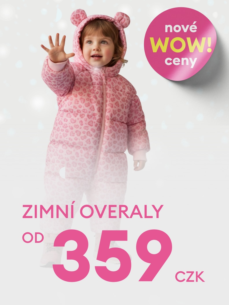 Nabídka zimních overalů od 359 Kč. Nové WOW ceny. Komfortní zimní oblečení pro děti, které zahřeje během chladných dnů.