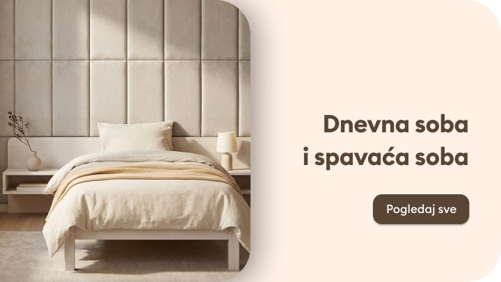 Namještaj i dekoracija za dnevnu i spavaću sobu za uređenje udobnog doma