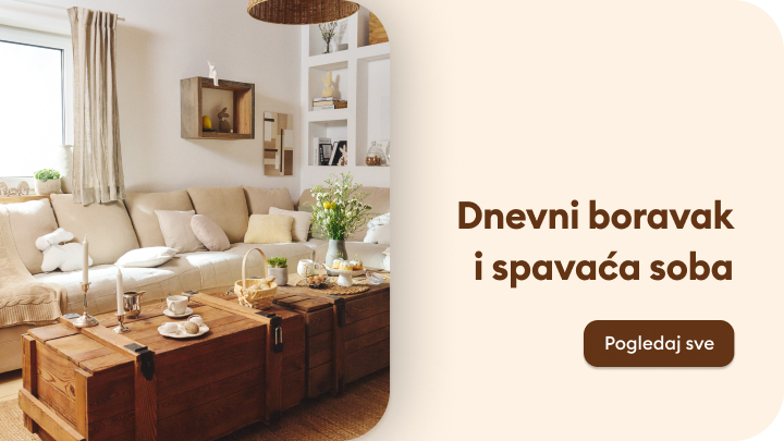 Inspirira uređenje dnevnog boravka i spavaće sobe te potiče pregled ponude namještaja i ideja za dom.