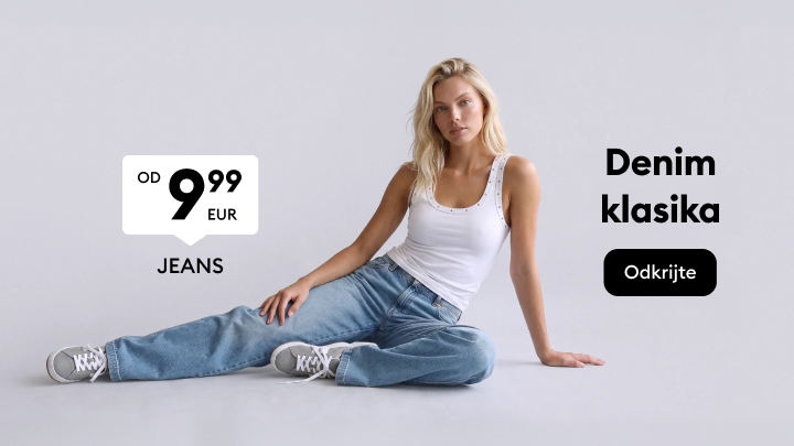 Promocija klasičnih ženskih kavbojk za vsakodnevni stil po dostopni ceni.