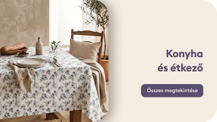 Konyhai és étkező textilek és dekorációk otthonos étkező kialakításához