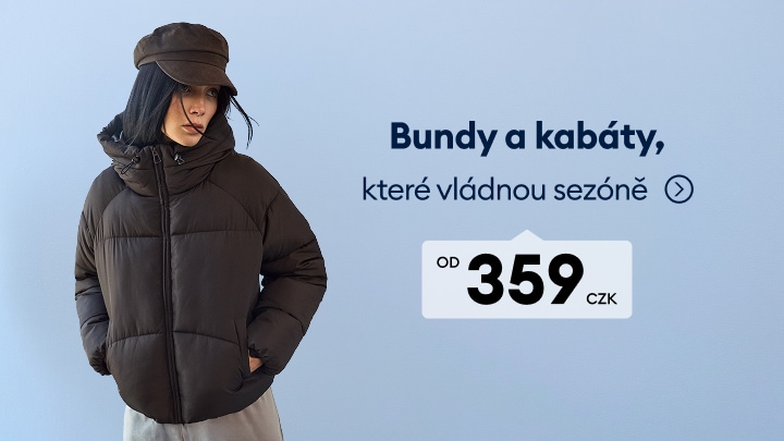 Zimní bundy a kabáty pro chladné počasí za výhodnou cenu od 359 Kč.