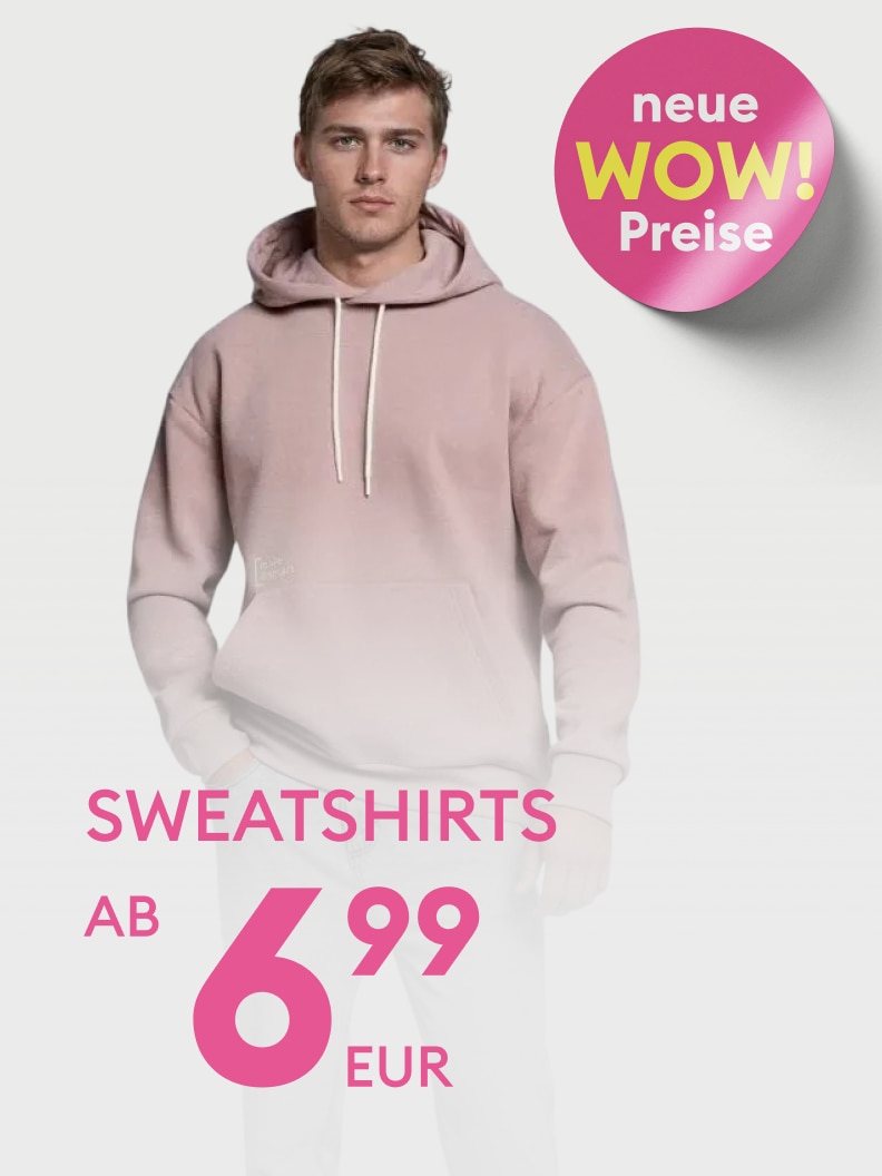 Sweatshirts zu neuen WOW-Preisen ab nur 6,99 Euro erhältlich. Perfekt für jeden Anlass, bequem und stylisch. Entdecken Sie dieses Angebot im aktuellen Sortiment.