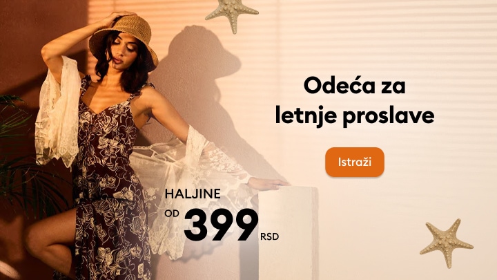 Ženska letnja odeća za proslave i posebne prilike po ceni od 399 RSD.