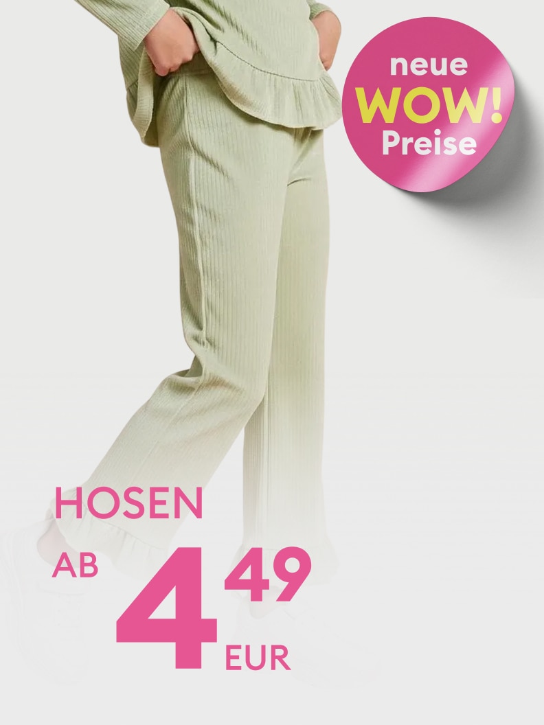 Neue WOW-Preise! Hosen ab 4,49 Euro. Entdecken Sie bequeme Hosen zu attraktiven Preisen. Ideal für den täglichen Komfort.