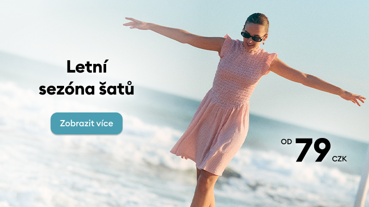 Propagace letní kolekce šatů vhodné pro teplé dny s cenami již od 79 Kč.