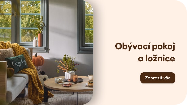 Inspirace pro útulné vybavení obývacího pokoje a ložnice s podzimní atmosférou a domácími dekoracemi