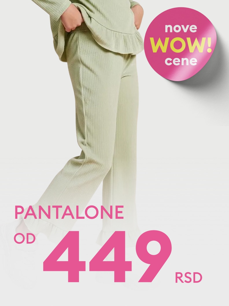 Promocja na spodnie dostępne od 15,99 zł. Oferta w ramach nowych, atrakcyjnych cen WOW.
