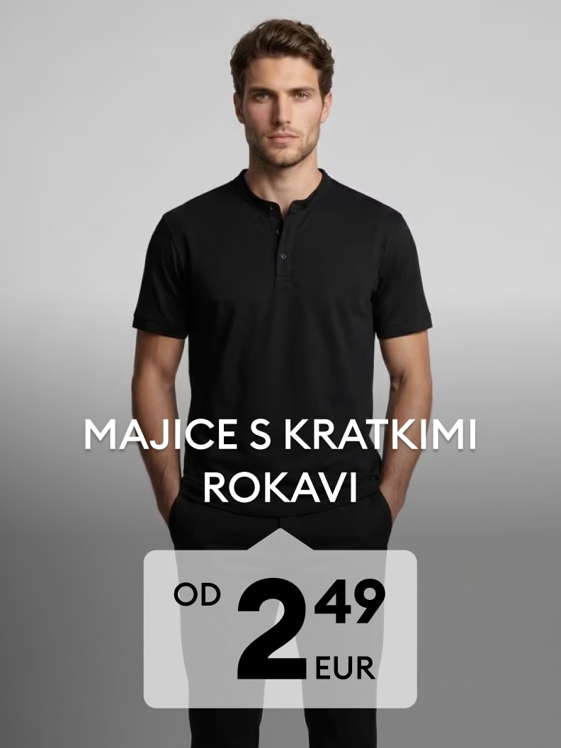 Moška majica s kratkimi rokavi za vsakodnevno nošenje po ugodni ceni od 2,49 EUR