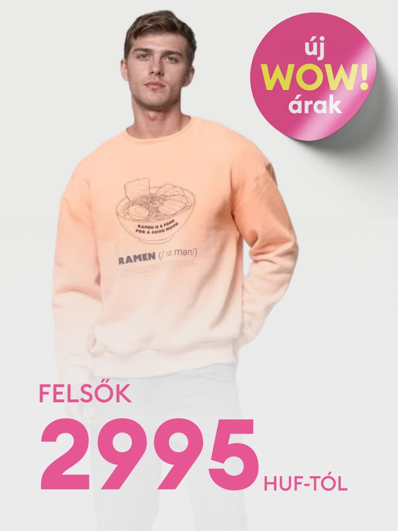 Akciós férfi felsők bemutatása, kedvező belépő árral, hétköznapi viselethez és ajándékozáshoz egyaránt.