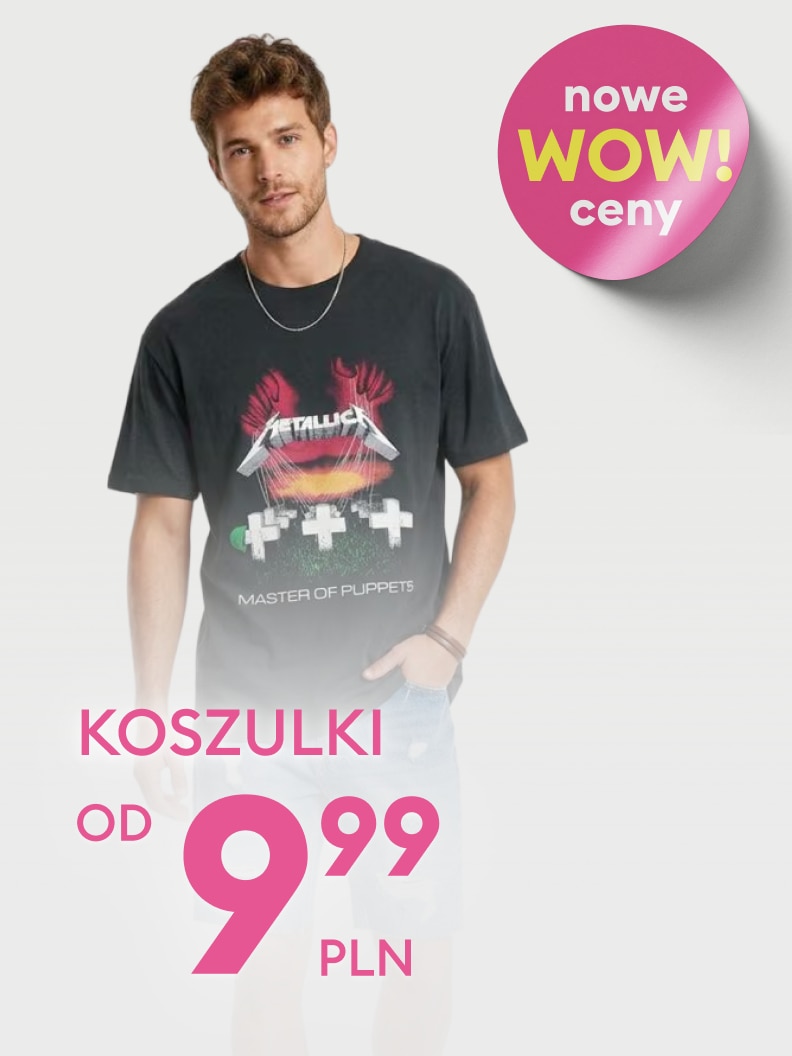 Promocja koszulek męskich prezentująca ofertę sprzedażową z obniżoną ceną, zachęcająca do zakupu w ramach aktualnej akcji promocyjnej.
