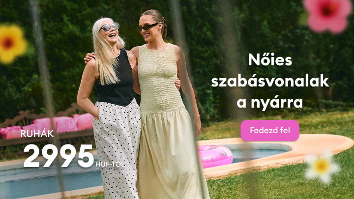 Nyári női ruhák kollekciójának bemutatása, különböző szabásvonalakkal, kedvező belépő ártól, a kínálat felfedezésére és vásárlásra ösztönöz.
