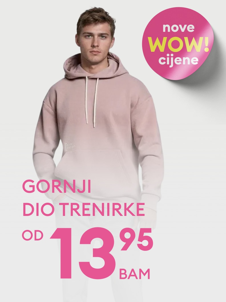 Gornji dio trenerke dostupan po WOW cijeni, već od 13,95 BAM.