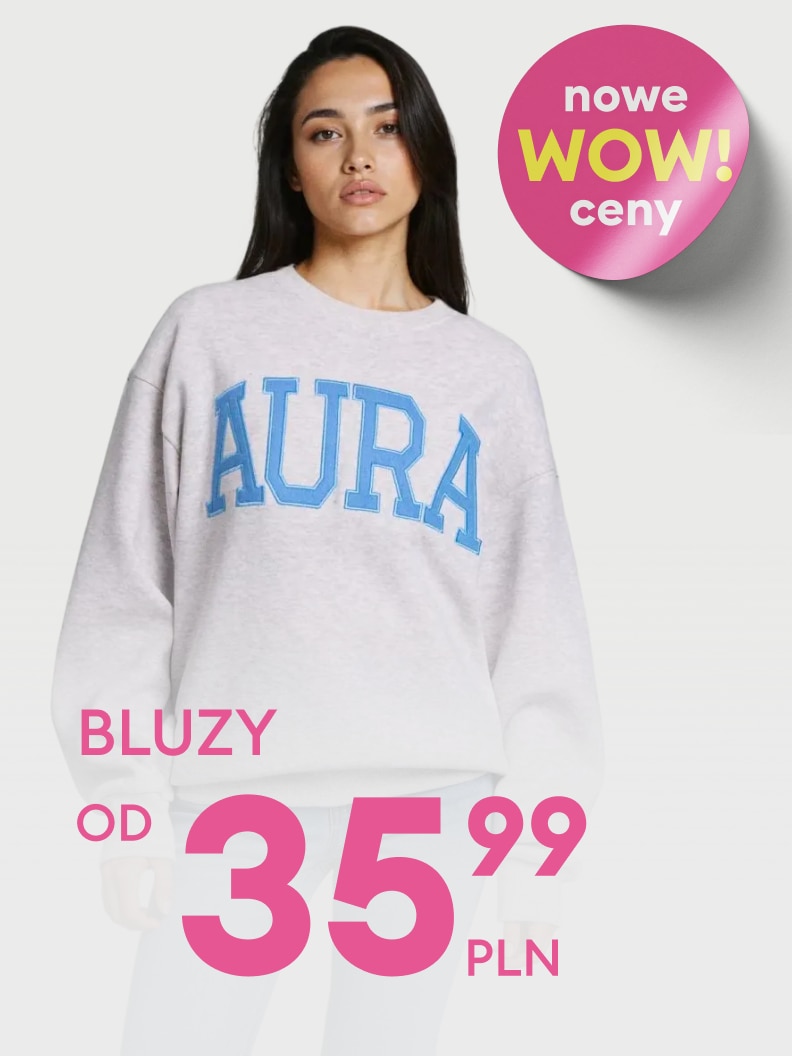 Promocja na bluzy: prezentacja produktu zachęcająca do zakupu dzięki nowym, obniżonym cenom i ofercie dostępnej od atrakcyjnej kwoty.