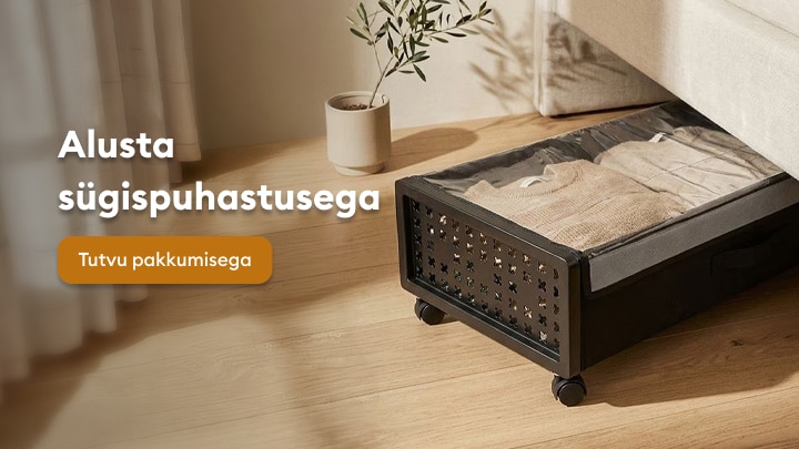 Hooajalise riiete hoiustamise lahendus ja sügispuhastuse pakkumiste tutvustus kodu korrastamiseks