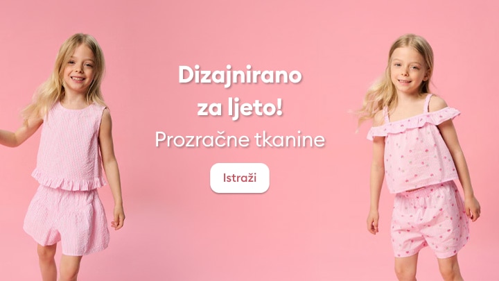 Ljetna dječija odjeća od laganih i prozračnih tkanina za udobnost tokom toplih dana