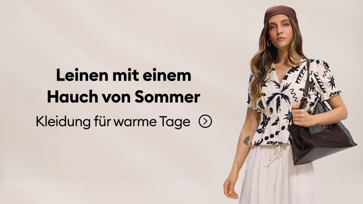 Sommerliche Leinenmode und leichte Kleidung für warme Tage entdecken