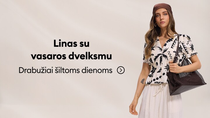 Vasariški lininiai drabužiai šiltoms dienoms moterims su lengvu ir laisvalaikio stiliumi