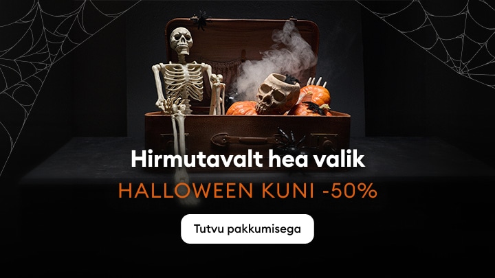 Halloweeni allahindluskampaania kuni -50% õudusteemaliste toodete valikule ja pakkumisega tutvumise võimalus