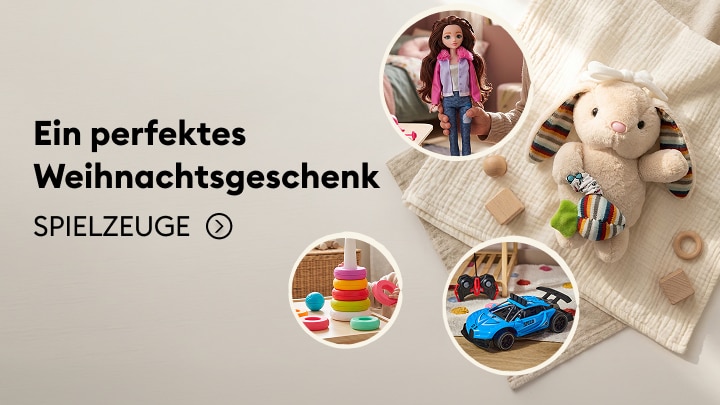 Weihnachtliche Geschenkideen für Kinder mit Kuscheltier, Puppe, Lernspielzeug und Spielzeugautos