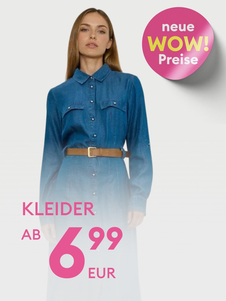 Neue Kollektion: Kleider ab nur 6,99 EUR. Attraktive WOW-Preise für modische Angebote. Entdecken Sie stilvolle Designs zu unschlagbaren Preisen.