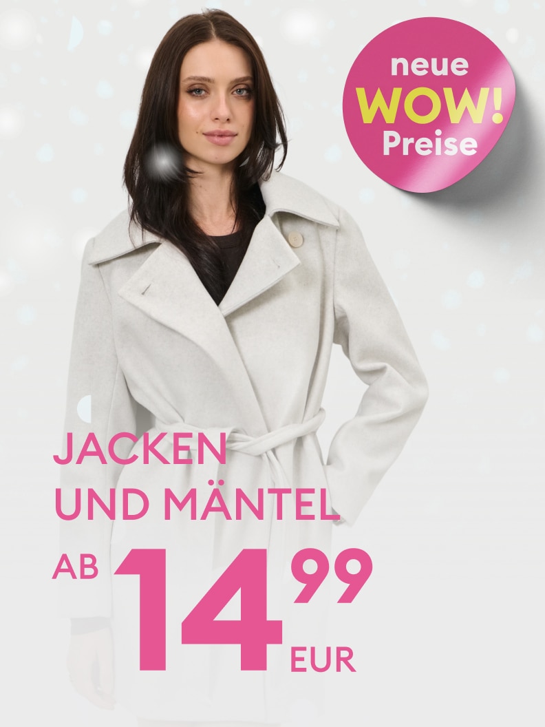 Neue Jacken und Mäntel ab 14,99 Euro. Entdecken Sie die neuesten WOW-Preise für stilvolle Oberbekleidung. Jetzt verfügbar, um Ihrem Kleiderschrank einen frischen Look zu verleihen.