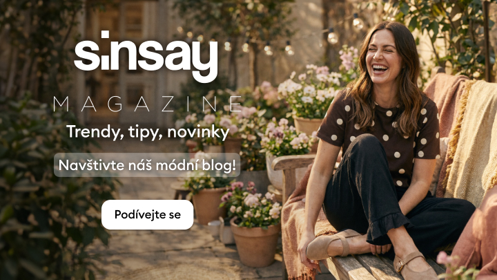 Propagační vizuál módního magazínu vyzývající k návštěvě blogu s módními trendy, tipy a novinkami.