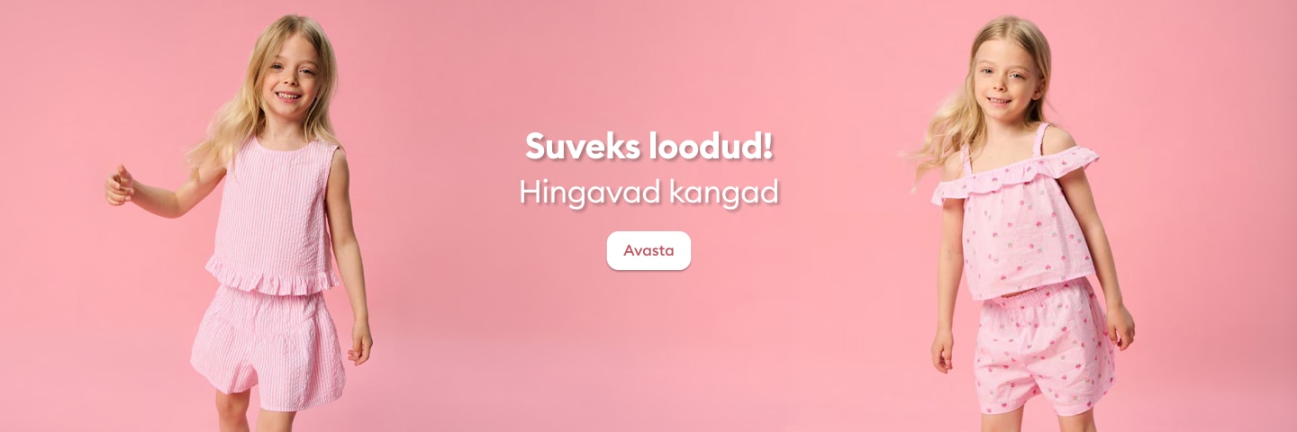 Tüdrukute suvised hingavad rõivad igapäevaseks kandmiseks ja mugavaks liikumiseks soojal ajal