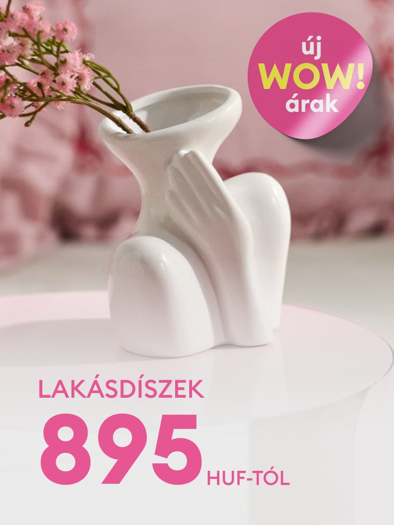 Lakásdekorációk akciója új, kiemelt kedvezményekkel; a kínálat már 895 forinttól elérhető.