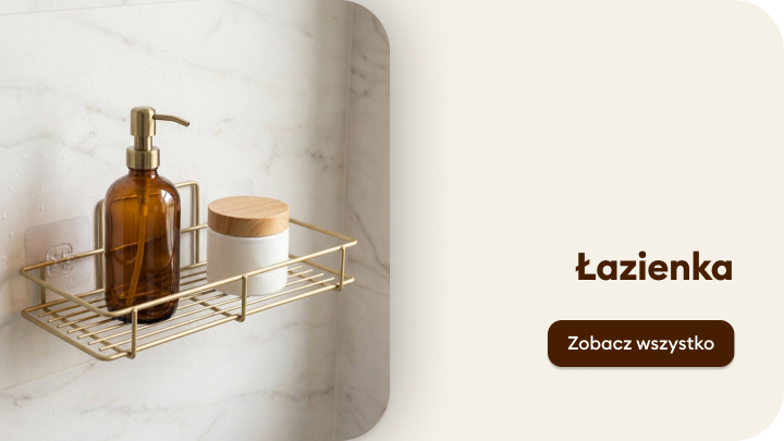 Ilustracja kategorii łazienka, prezentująca akcesoria do przechowywania i higieny, pomagająca użytkownikowi zapoznać się z ofertą wyposażenia i aranżacji łazienki.
